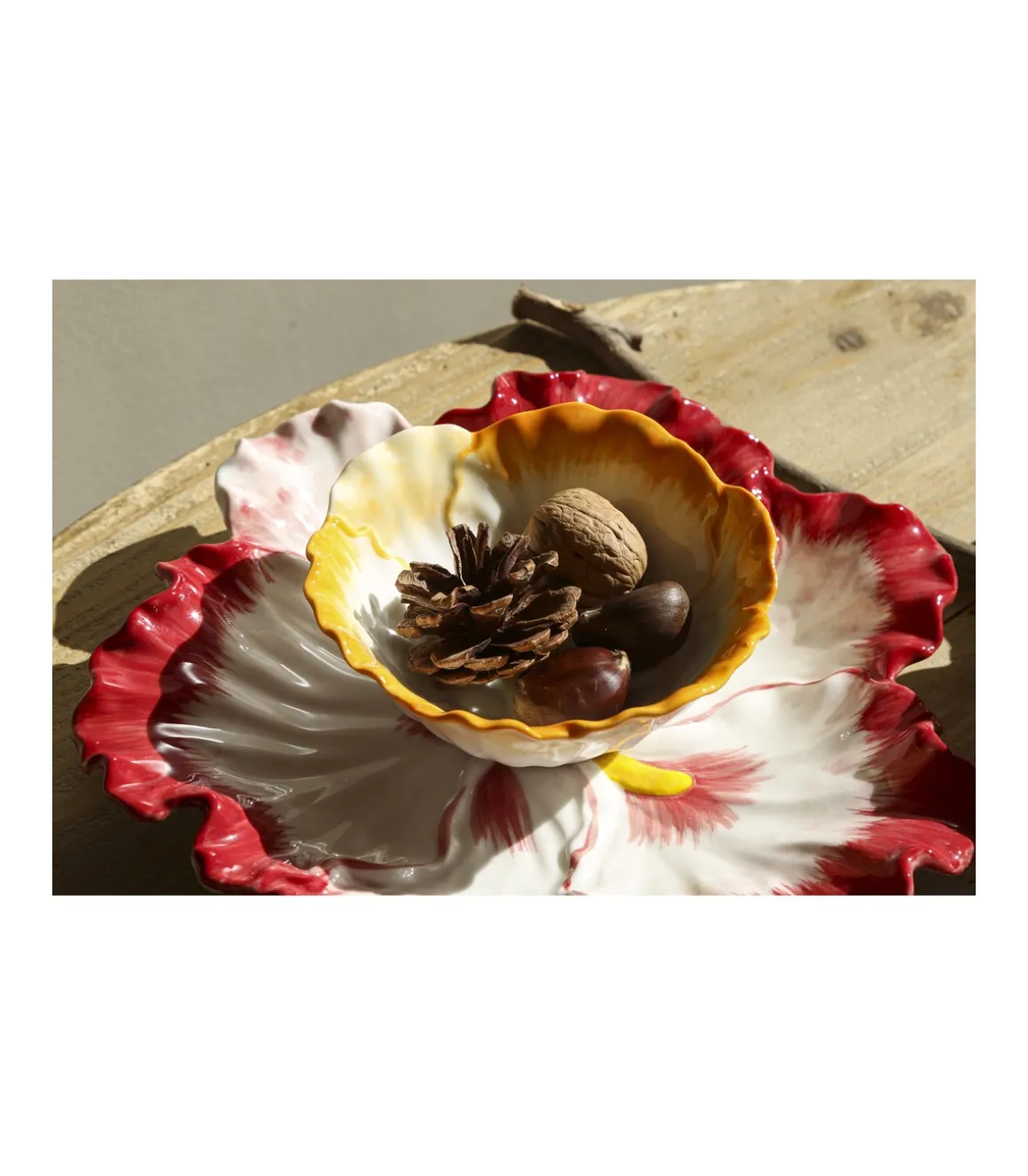 Bol Flor Pintado A Mano Diametro 12.5cm Love&home