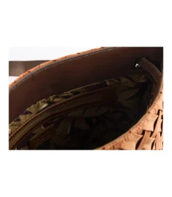 Bolso Mochila Solapa Plisado Trenza Christine