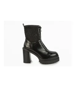 Botin Con Tacon Mauve