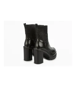 Botin Con Tacon Mauve