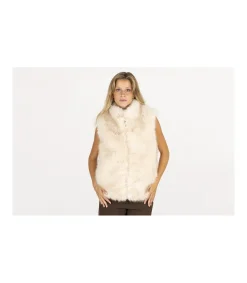 Chaleco combinado PELO y PUNTO