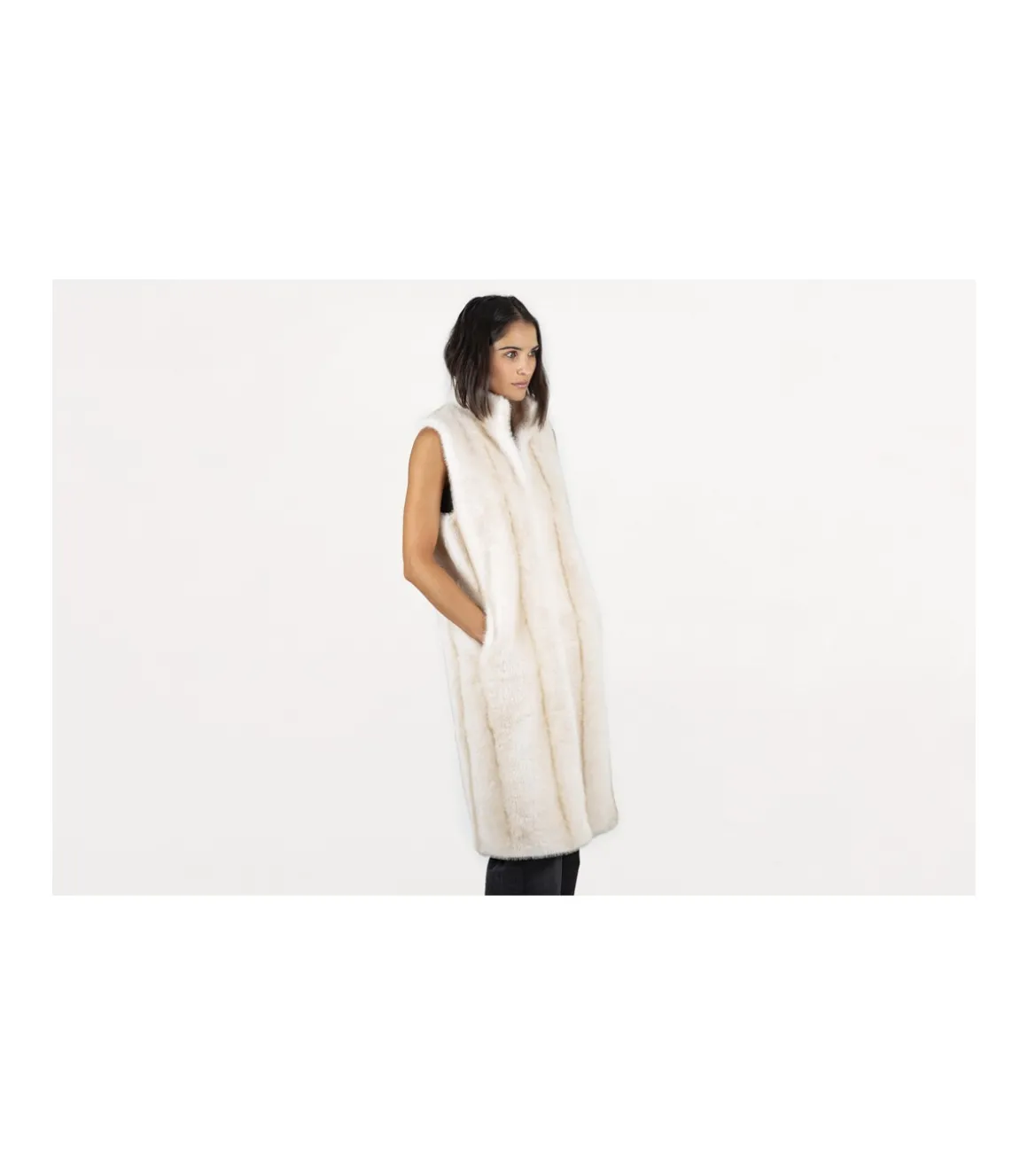 Chaleco Largo pelo
