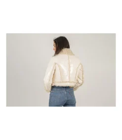 Chaqueta Corta Charol Reversible