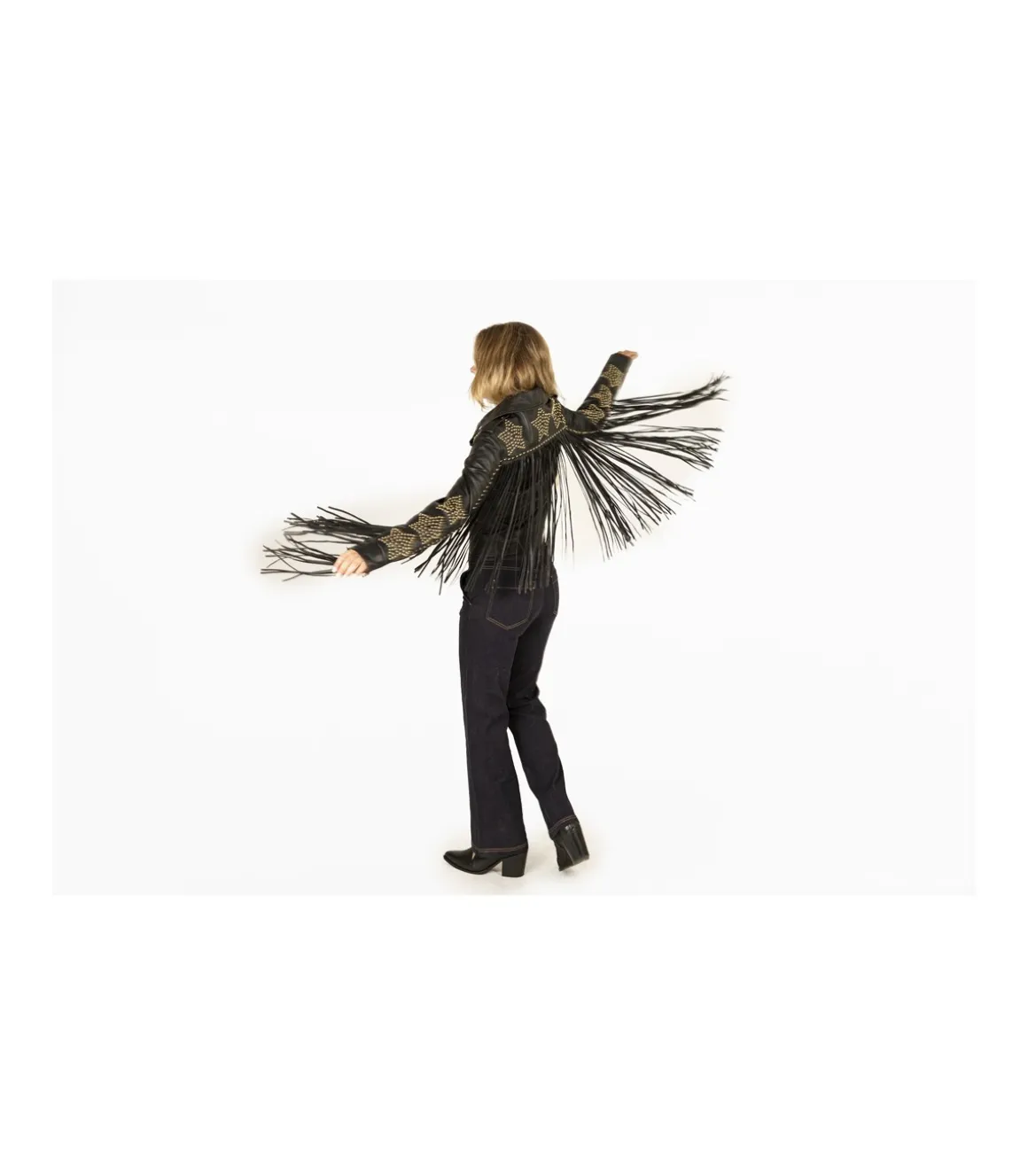 Chaqueta Estrellas Y Flecos