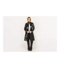 Chaqueta Larga Charol