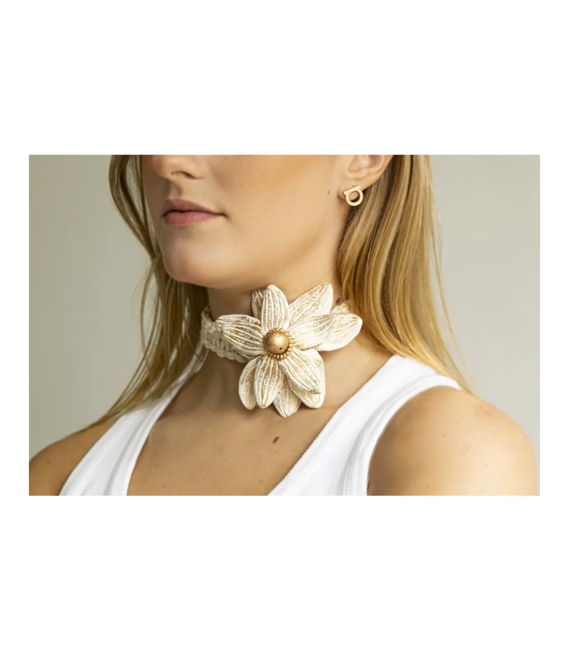 Collar Choker Flor