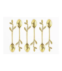 Juego 6 Cucharas Hojas Largo18cm Love&home
