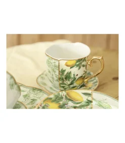 Juego Taza Y Plato Asimetrico Love&home