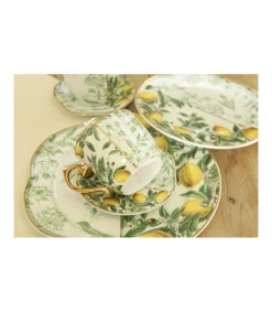 Juego Taza Y Plato Asimetrico Love&home