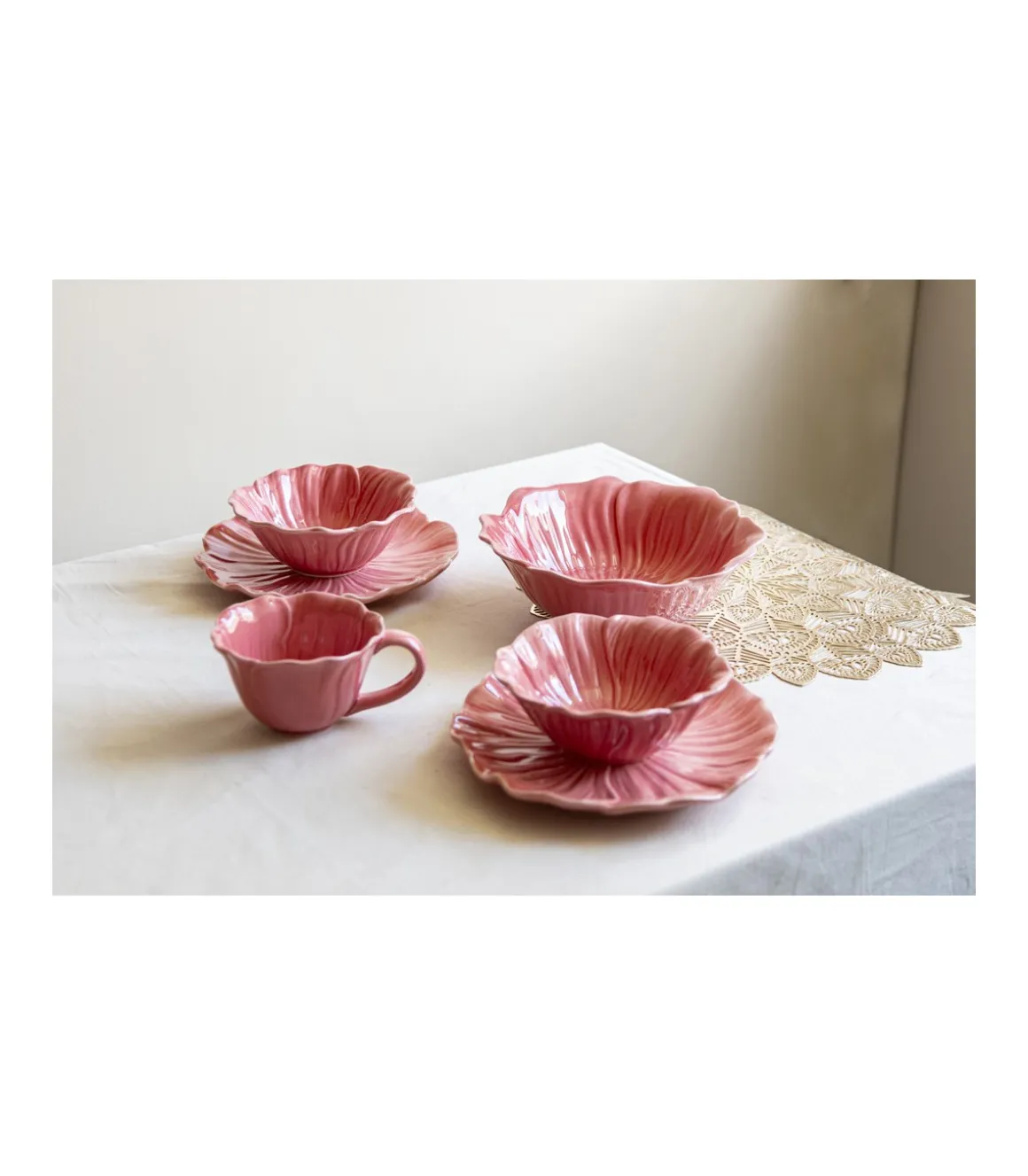 Mug Taza Flor 14.5x14.5x6.7cm Love&home