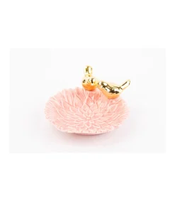 Plato Flor 2 Pajaritos Diametro 12cm Love&home