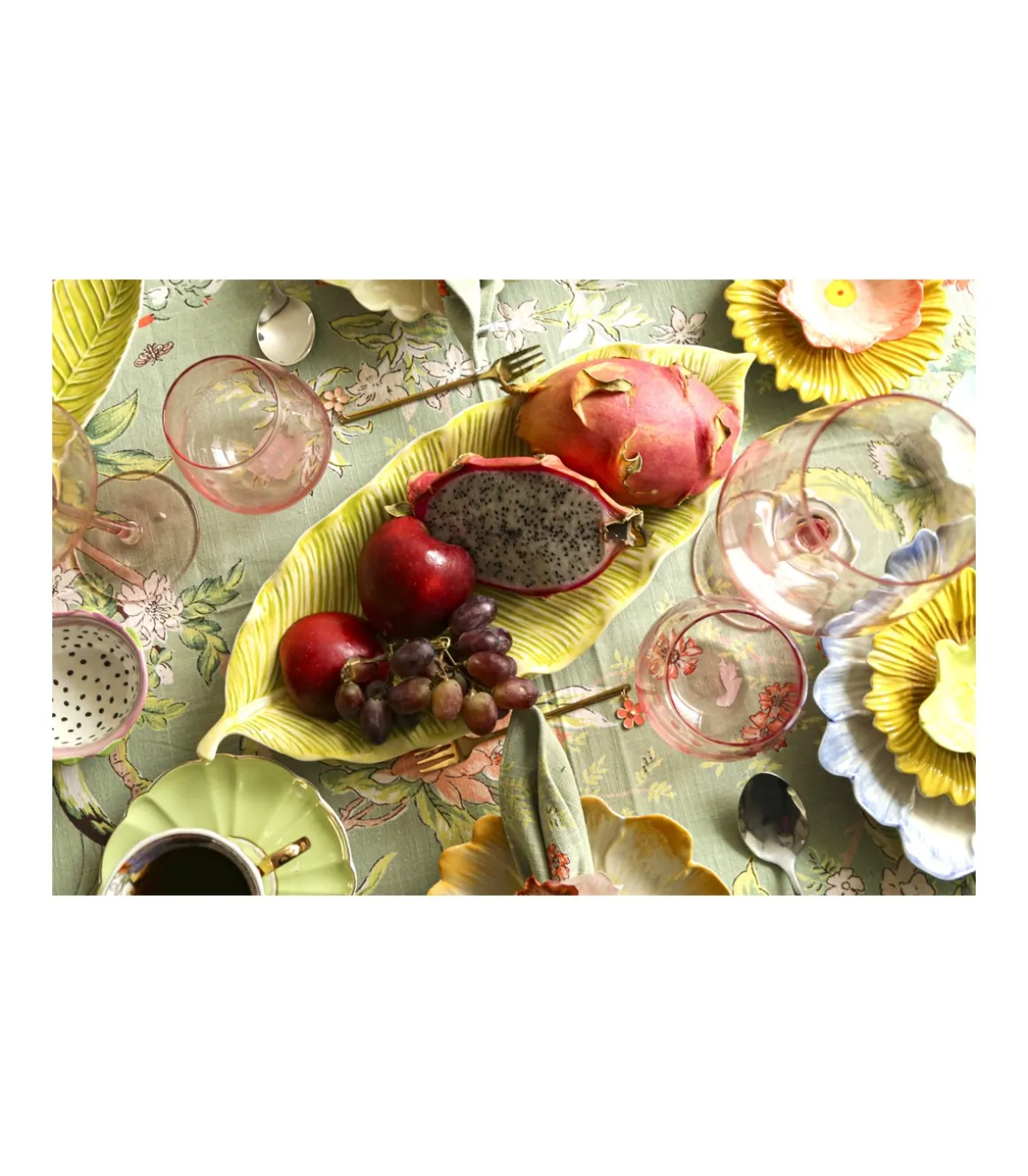 Plato Hoja 41.3x17.1x4.5cm Love&home