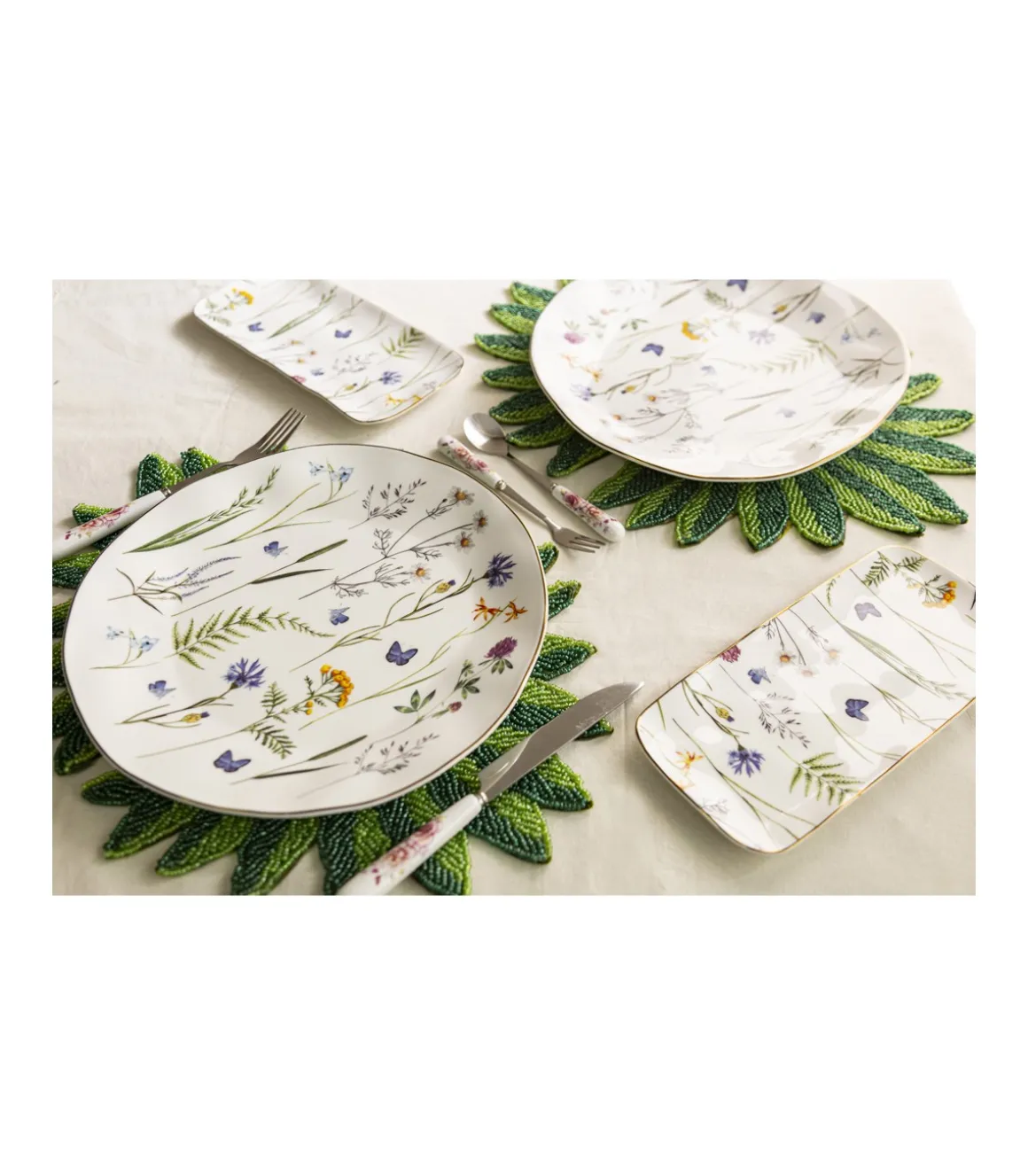 Plato Ovalado Filo Dorado 26cm Love&home