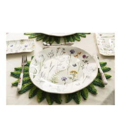 Plato Ovalado Filo Dorado 26cm Love&home