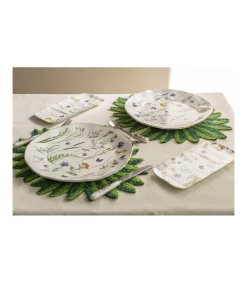 Plato Rectangular Filo Dorado 22cm Love&home