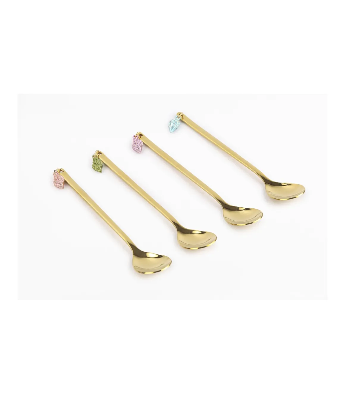 Set De 4 Cucharillas Conchas Love&home