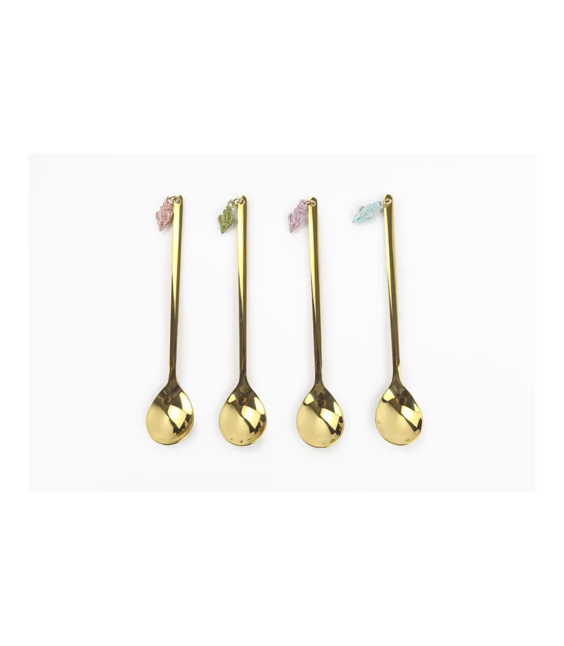 Set De 4 Cucharillas Conchas Love&home