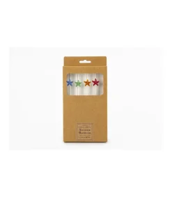 Set De 4 Pajitas Estrellas De Mar Con Cepillo Love&home