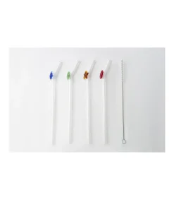 Set De 4 Pajitas Estrellas De Mar Con Cepillo Love&home