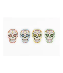 Set De 4 Posavasos Calavera Love&home