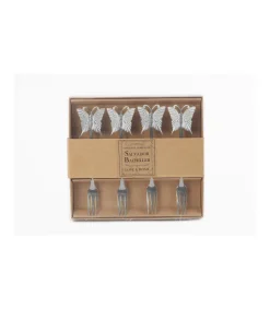 Set De 4 Tenedores Mariposas Love&home