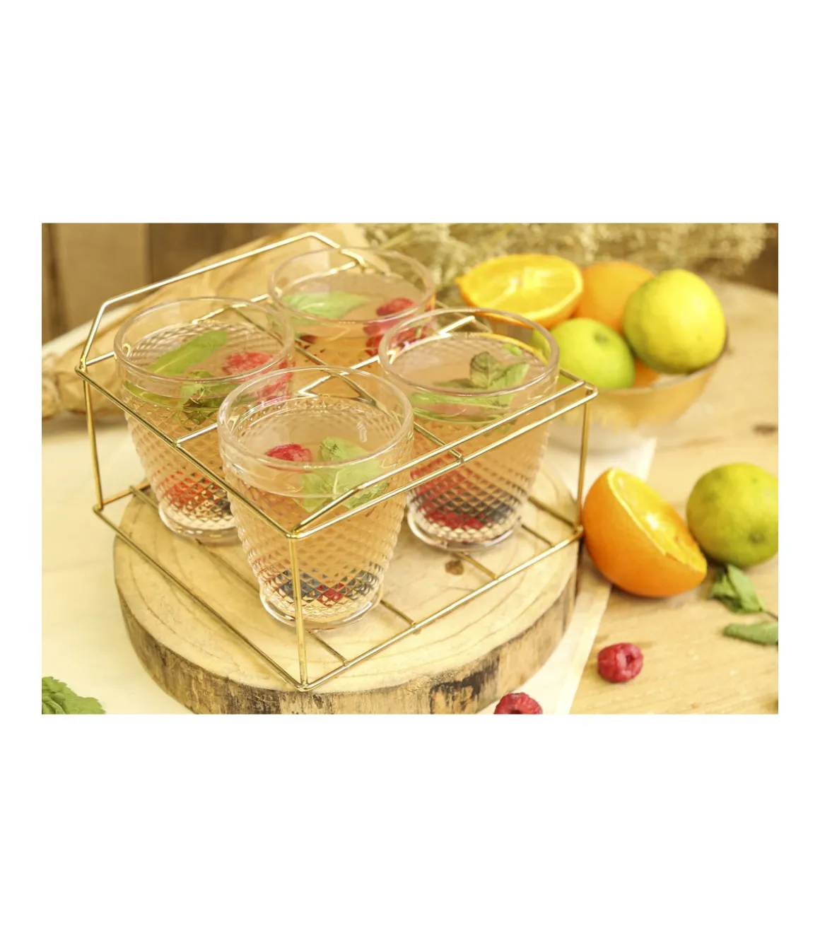 Set De 4 Vasos 300ml Love&home