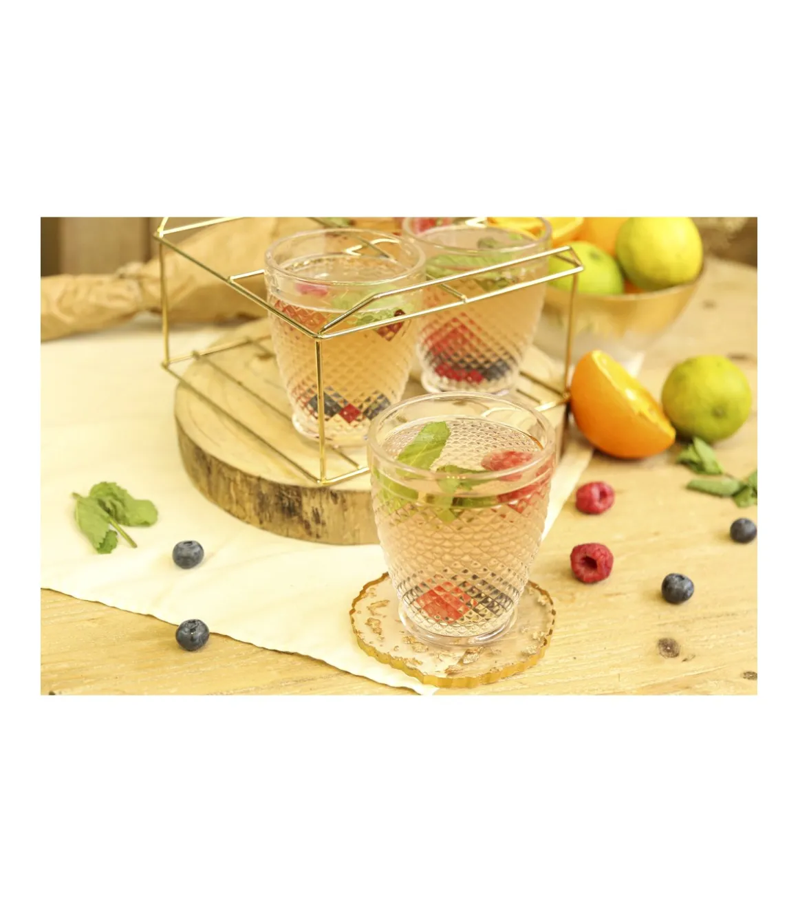 Set De 4 Vasos 300ml Love&home