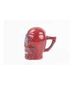 Taza Con Tapa Calavera Love&home