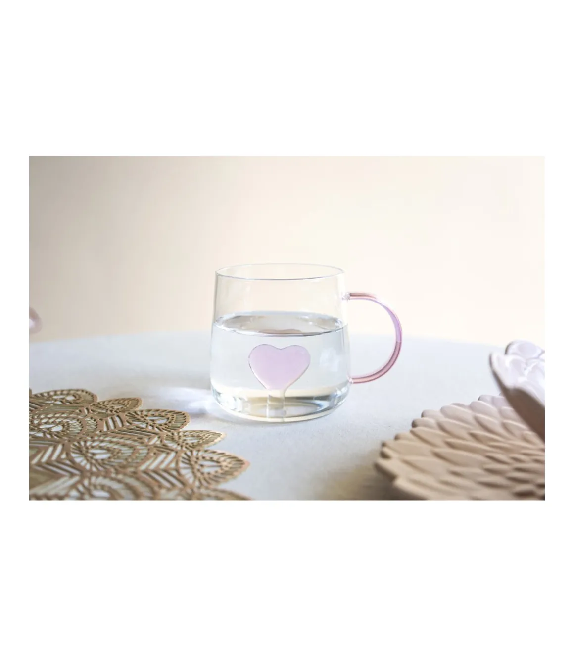 Taza Corazon 9.5x9.5cm 500ml Love&home