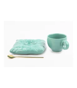 Taza 200ml Con Plato Almohada Y Cucharita Love&home