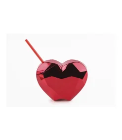 Vaso Corazon 700ml Love&home 700 Rojo Cafetería