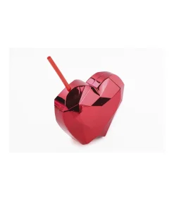 Vaso Corazon 700ml Love&home 700 Rojo Cafetería