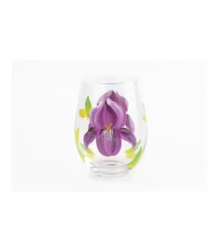 Vaso Pintado A Mano Flores Love&home