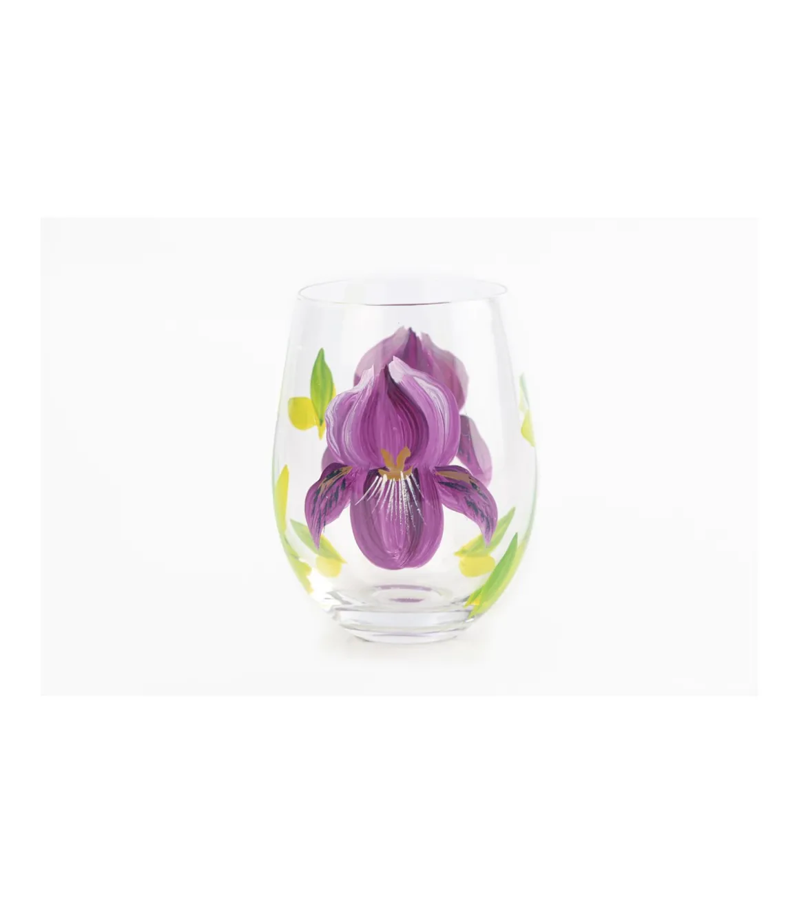 Vaso Pintado A Mano Flores Love&home